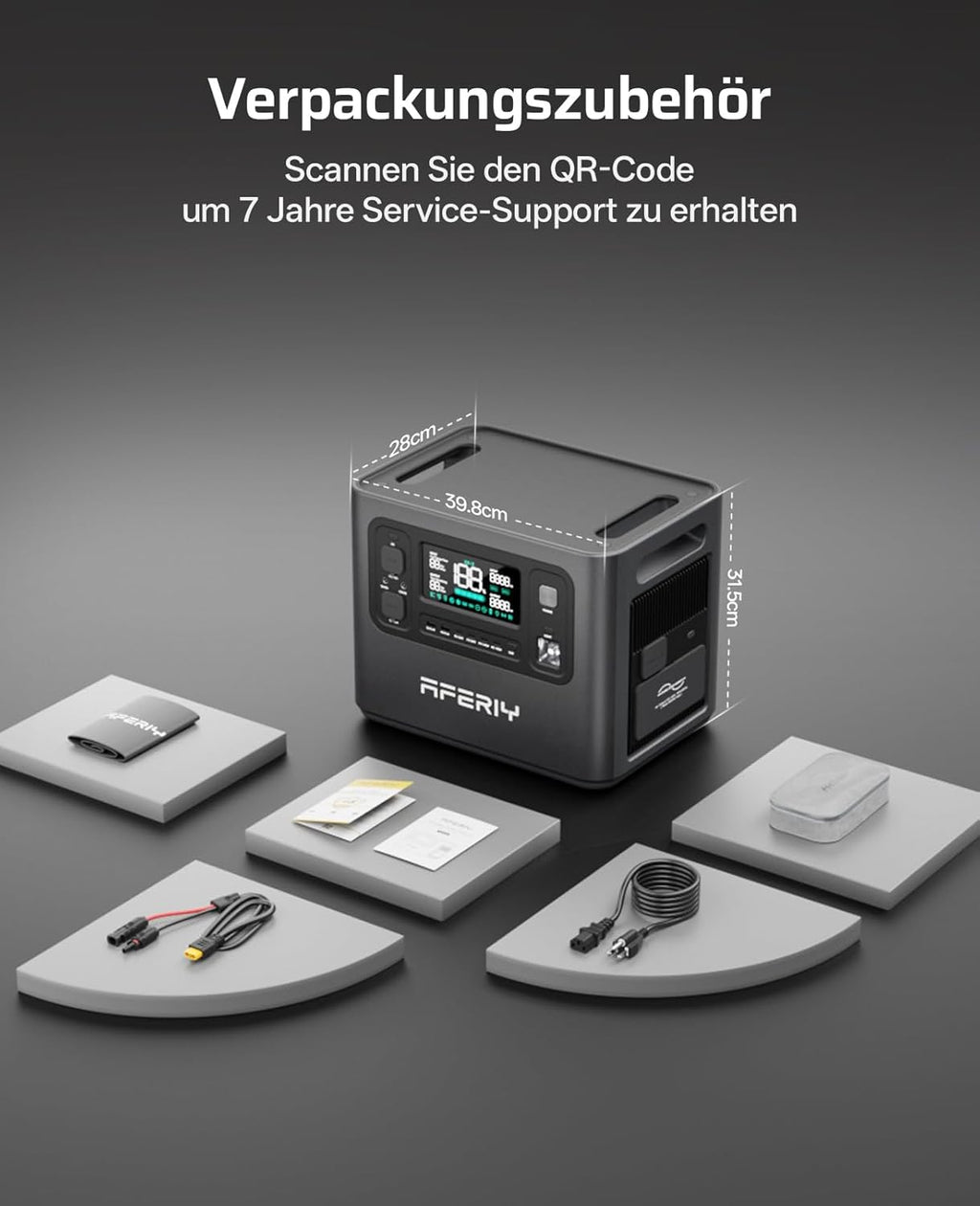 AFERIY 2800W Estación de energía portátil, 2048Wh LiFePO4 Carga rápida en 1,5h, 13 salidas, Onda sinusoidal pura 230V, SAI, Ampliable a 4096Wh, Generador solar para camping/oficina en casa 2025 Nuevo