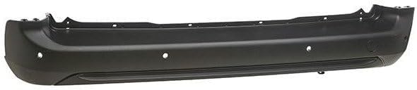 Parachoques trasero central negro con 4 orificios para sensores de aparcamiento, compatible con Citroën Berlingo 3 desde 2018