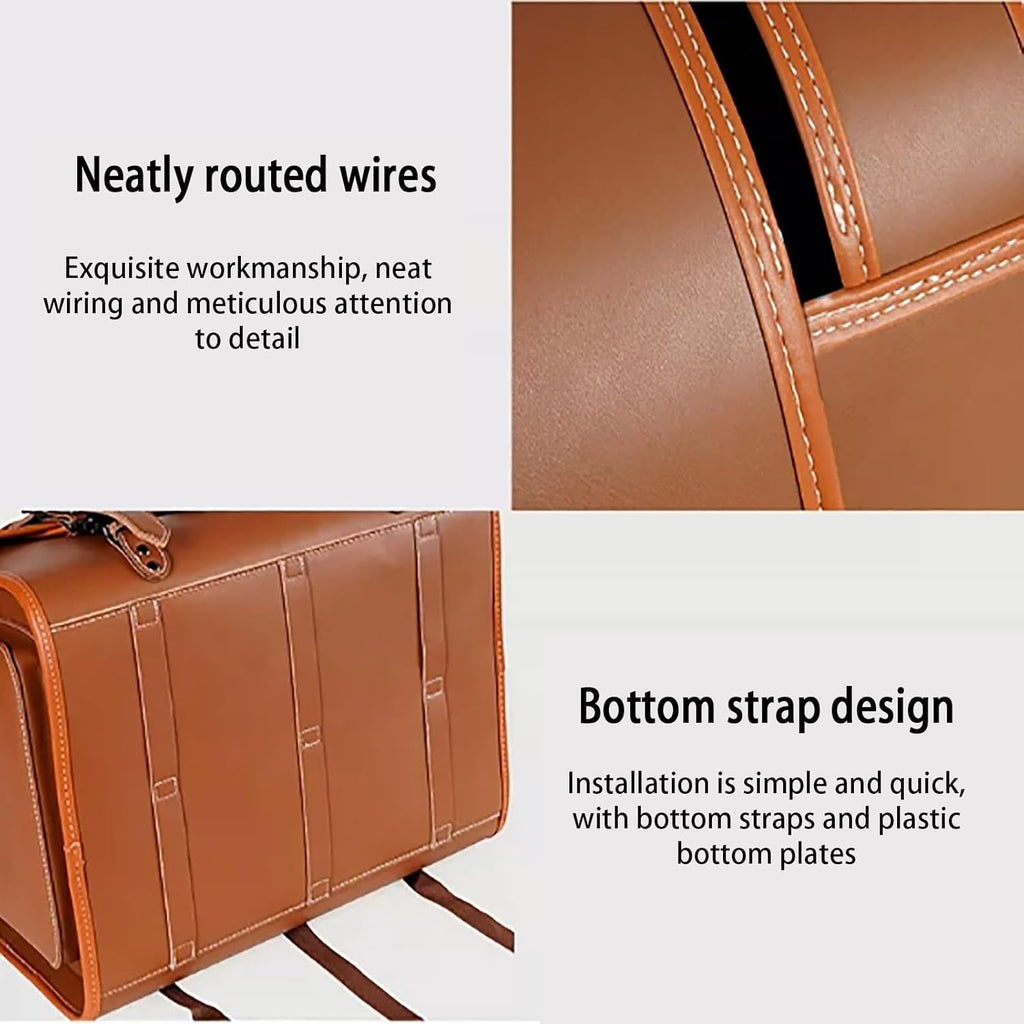 Top case de moto retro, baúl universal grueso e impermeable, maleta de viaje con cerradura de combinación de seguridad y asa de transporte, maleta de almacenamiento para casco de moto, aspecto elegante