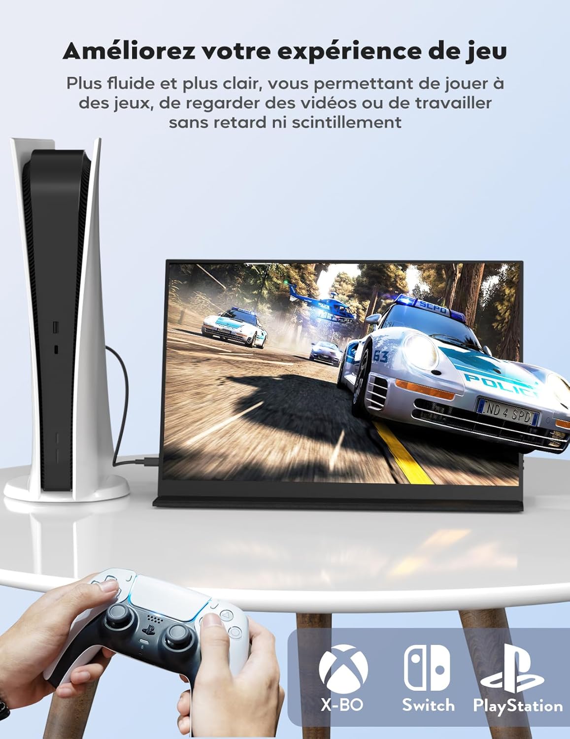 Monitor portátil HONGO 2.5K, pantalla portátil para portátil de 18" IPS, pantalla para PC 100% sRGB, monitor para ordenador portátil, PC, Mac, X-Box, Switch, segunda pantalla portátil USB-C