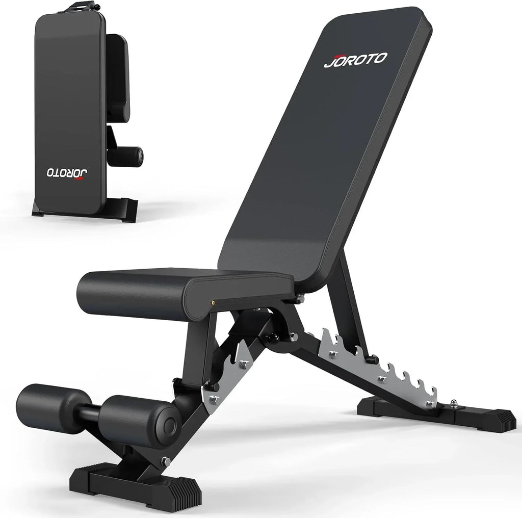 Banco de pesas ajustable MD60, banco de entrenamiento plegable, banco inclinado y plano con estructura de acero, capacidad de carga de 360 kg