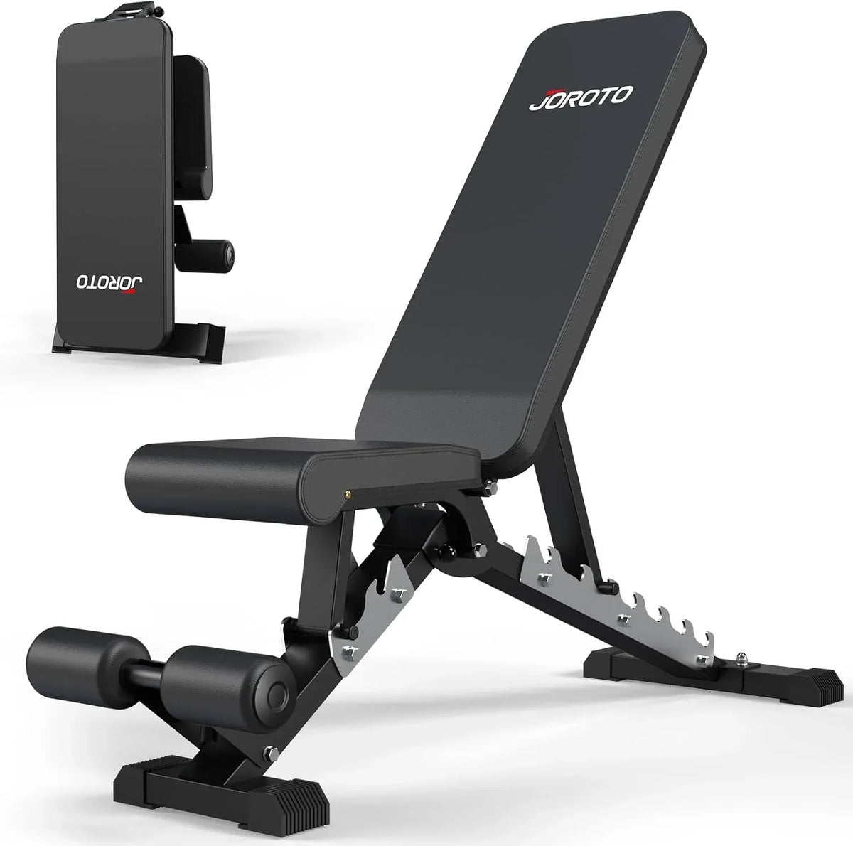 Banco de pesas ajustable MD60, banco de entrenamiento plegable, banco inclinado y plano con estructura de acero, capacidad de carga de 360 kg