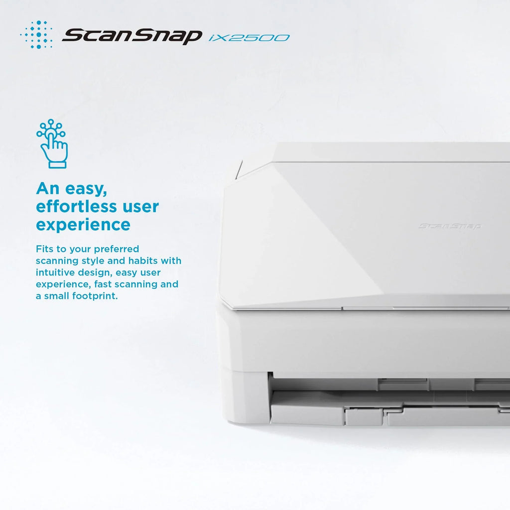 Escáner de documentos A4 iX2500 600 ppp WLAN Bluetooth USB dúplex 45 páginas/min ADF de 100 hojas pantalla táctil de 5 pulgadas