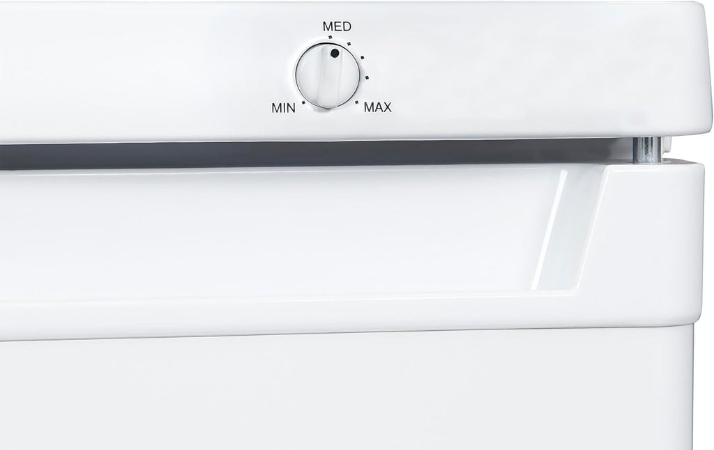 Exquisit® Congelador de sobremesa 91L, color blanco, clase E, congelador de 4 estrellas, 4 cajones transparentes, puerta reversible, control de temperatura, medidas (85,5 x 55,0 x 58,0 cm)