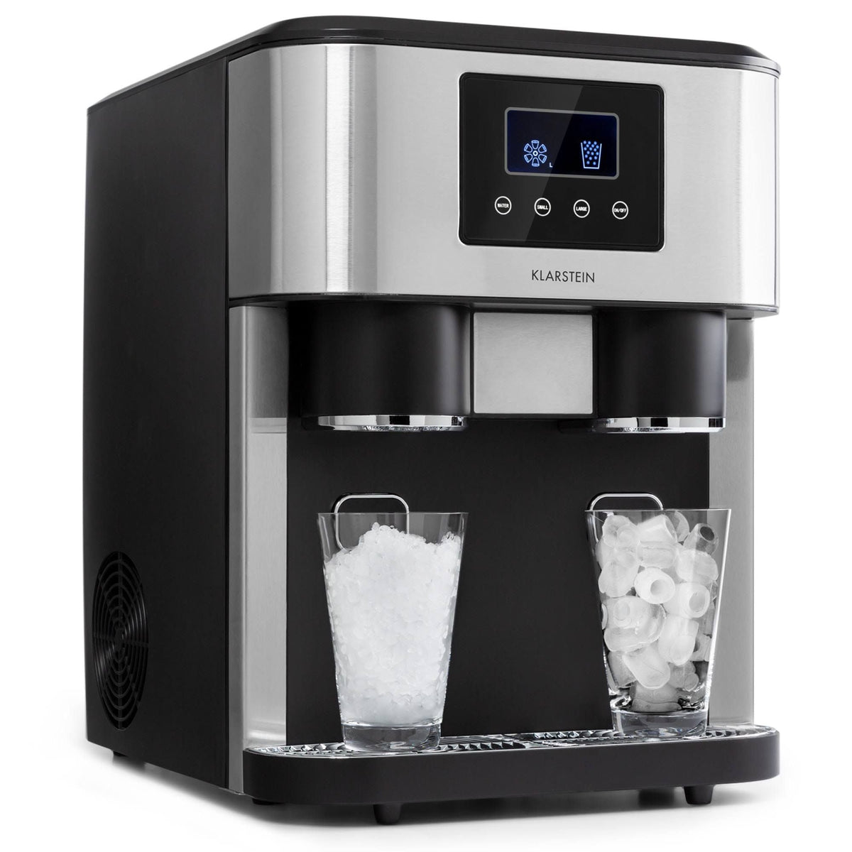 Klarstein Eiszeit Crush Máquina de hielo 18kg/24h 2 tamaños de cubitos