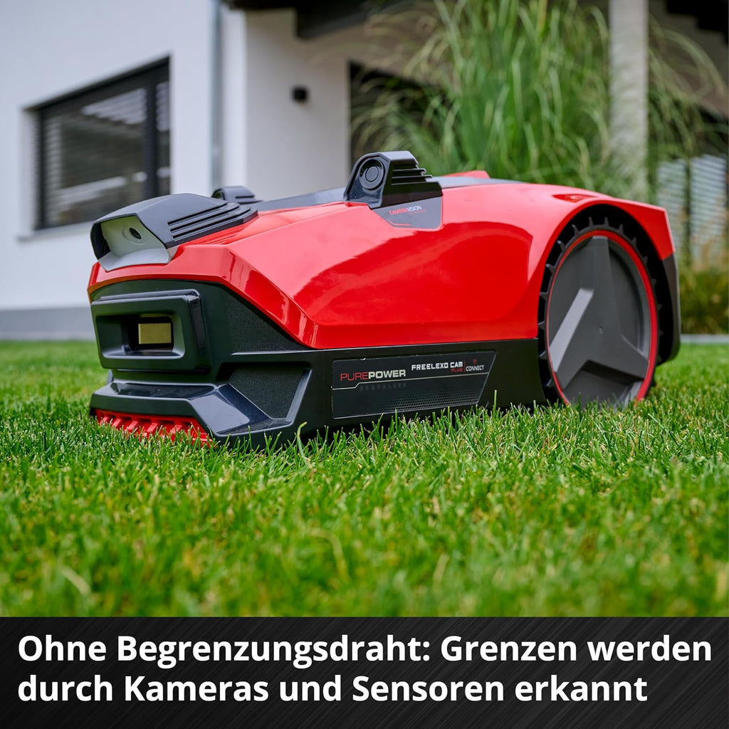 Cortacésped inalámbrico Einhell RASARRO 36/38 Kit Power X-Change (36 V, 38 cm de ancho de corte, 450 m², sin escobillas, función de mulching, bolsa colectora de 45 l, incl. 2 baterías de 4,0 Ah + cargador doble)