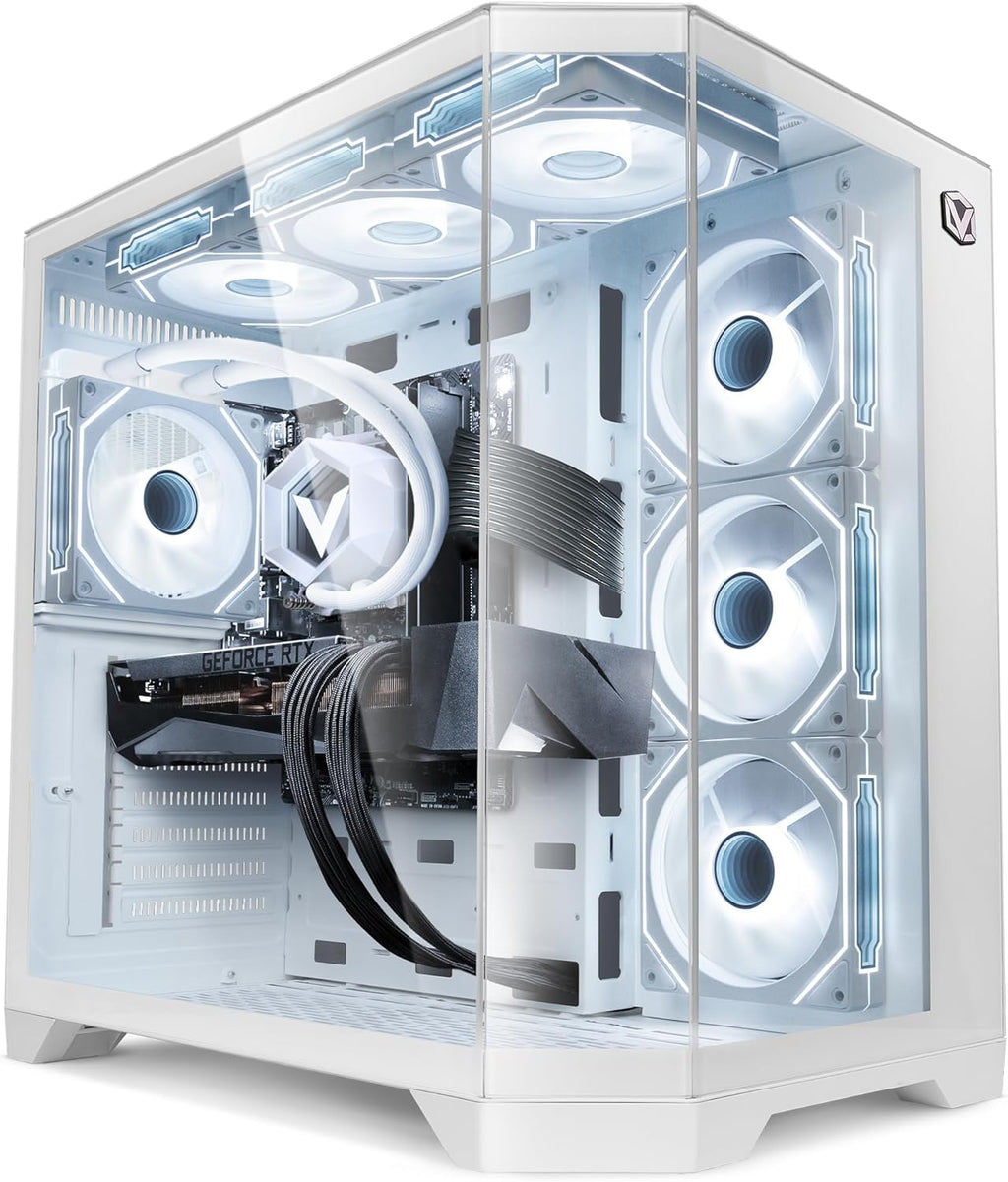 VIBOX PC Gamer Intel Core i7 12700KF 5,0 GHz Nvidia RTX 5070 12 GB 32 GB RAM 1 TB NVMe M.2 SSD Windows 11 WiFi Blanco