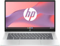 HP Chromebook 14a-nf0001sf Portátil 14" HD, PC Portátil (Intel Celeron N100, RAM 4 GB, Flash 128 GB, Intel Iris XE, Chrome OS), Ordenador Plateado, Teclado AZERTY