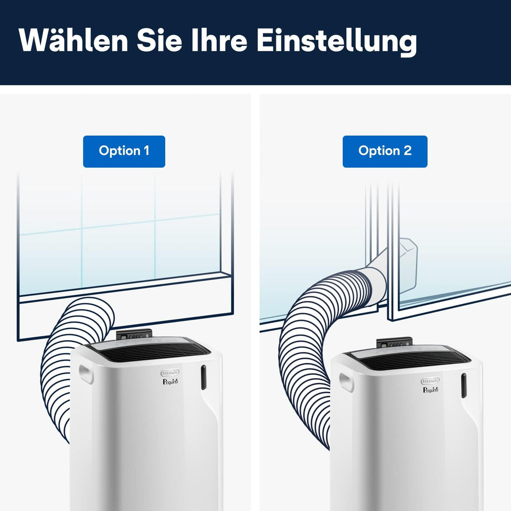 De'Longhi Pinguino - Aire acondicionado portátil, para habitaciones de hasta 29 m², con deshumidificador y ventilador, 9800 BTU, funcionamiento silencioso, mando a distancia, temporizador 24h, clase de eficiencia energética A (PACEM90)