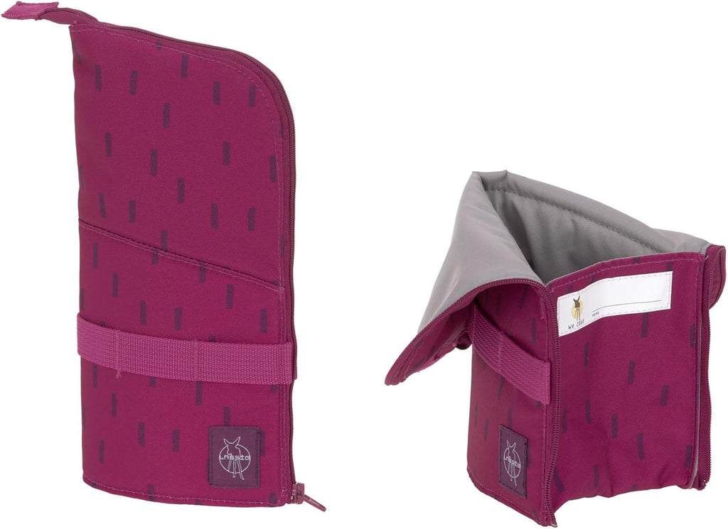 LÄSSIG Set de mochila escolar de 7 piezas para niños/School Set Boxy Unique Negro