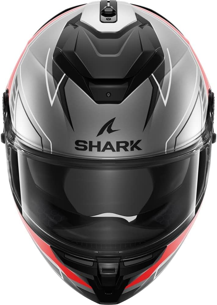 SHARK, Casco de moto integral Spartan GT Pro TORYAN Gris / Rojo ARK, XL