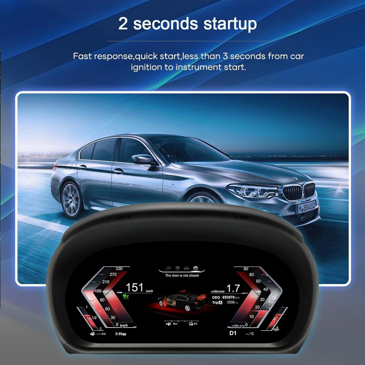 Cuadro de instrumentos digital LCD de repuesto para BMW Serie 3 E90 E91 E92 E93 2005-2012