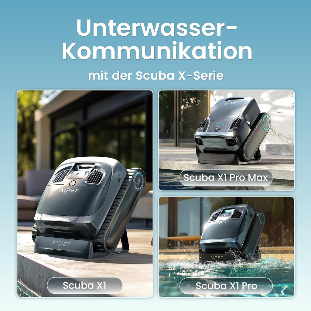 AIPER HydroComm Pro Medidor Digital de Agua para Piscinas – Monitor Inteligente para Piscinas con App y Conexión en Tiempo Real a Limpiafondos, Análisis de Agua 5 en 1 (pH, ORP, EC, TDS, Temperatura)