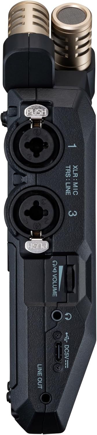 ZOOM H6essential Handy Recorder – Przenośny rejestrator audio 32-bit float z nagrywaniem 6 ścieżek – Idealny do podcastów, muzyki i dźwięku filmowego – Czarny