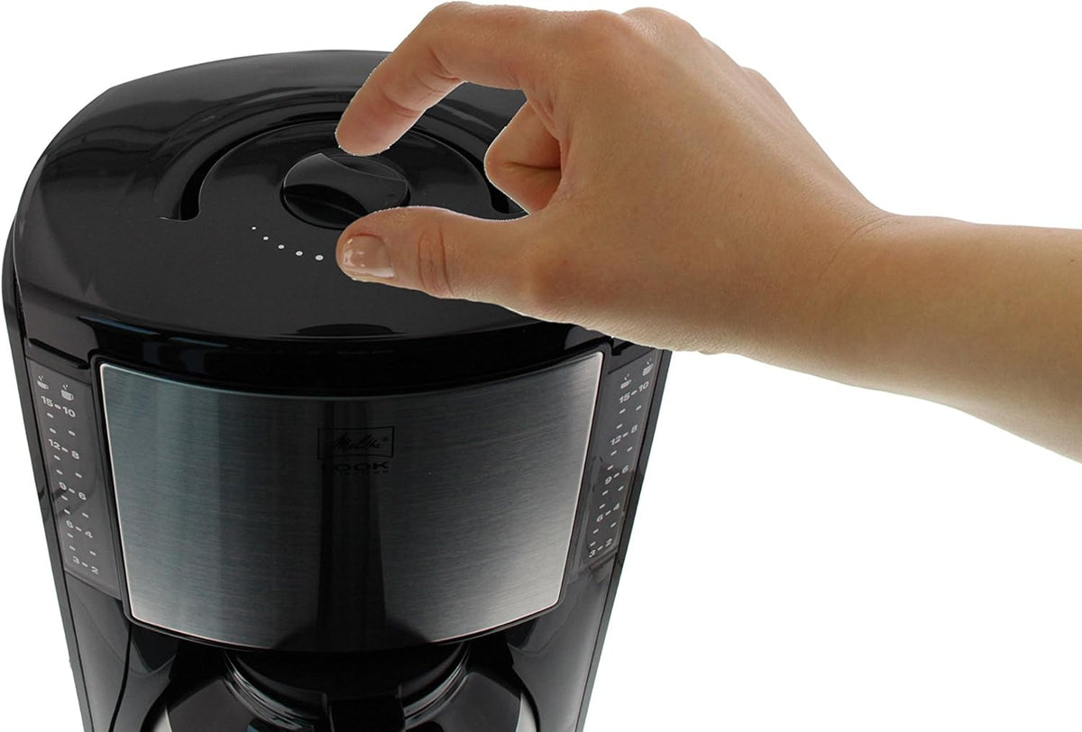 Melitta Look Therm Selection - Cafetera de filtro - con jarra térmica - 10 tazas - Negro (M 661 BK SST)