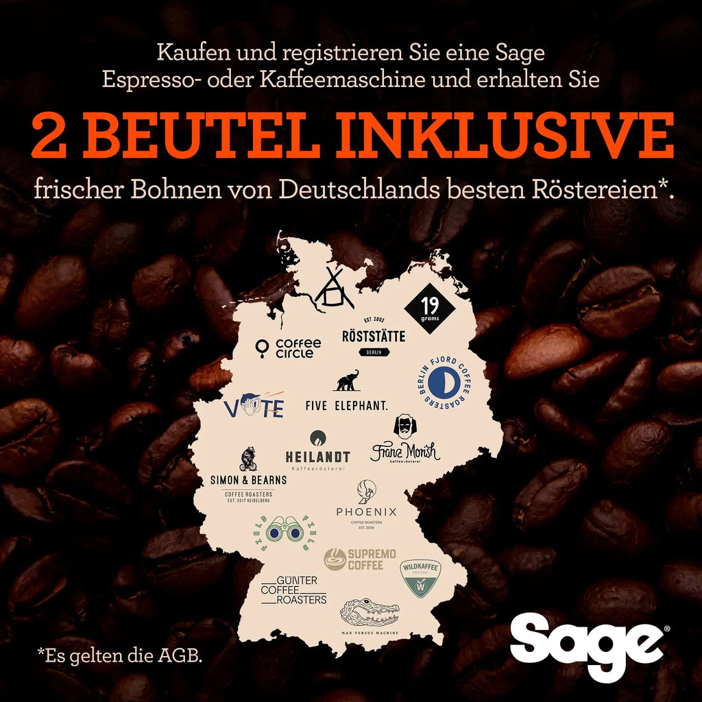 Cafetera Sage Barista Express con molinillo y espumador de leche, molienda automática, espuma de leche, negro