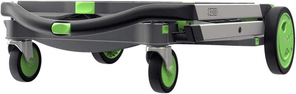 Carros plegables, funcionales y versátiles | Carro plegable móvil | Carrito de la compra con caja de almacenamiento (negro)