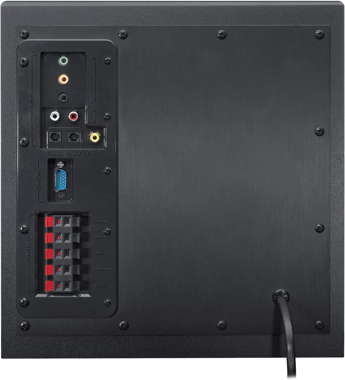Sistema de sonido 5.1 Logitech Z906, altavoces con sonido envolvente de 1000 vatios, THX, múltiples entradas de audio, mando a distancia, enchufe UE, PC/PS4/Xbox/equipo estéreo/TV/smartphone/tableta - Negro