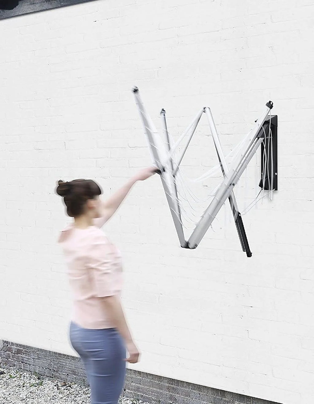 Brabantia Suszarka ścienna WallFix Suszarka ścienna WallFix, 24 m Szary Metaliczny