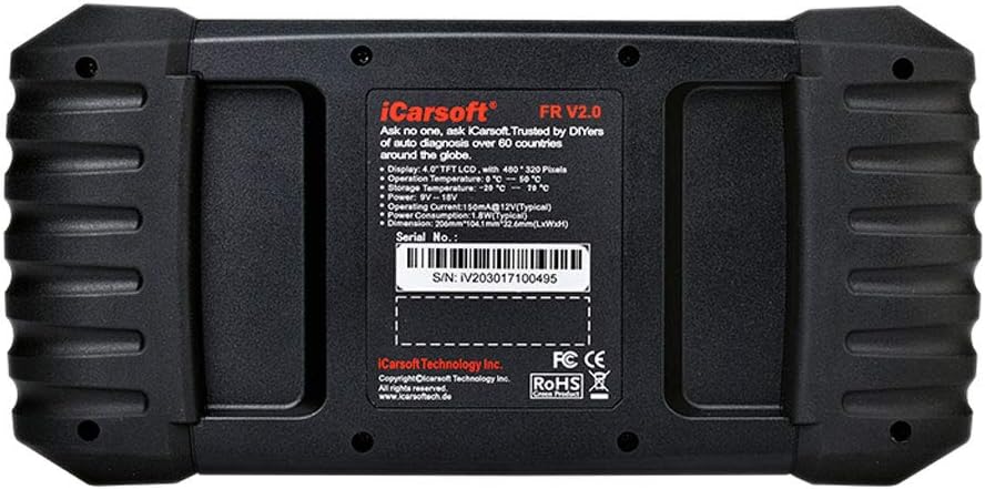 Herramienta de diagnóstico OBD II Icarsoft FR V2.0 ICFRV2 Adecuado para (Marca de coche): Universal Sin restricciones 1