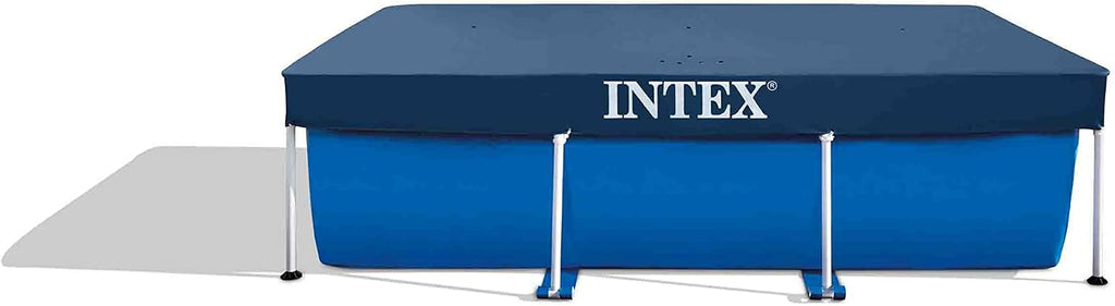 Intex 28271Np Piscina Desmontable Small Frame, 260 X 160 X 65 Cm, 2.282 Litros + 28038 Cobertor para Piscina Rectangular Prisma/Small Frame 300 X 200 Cm