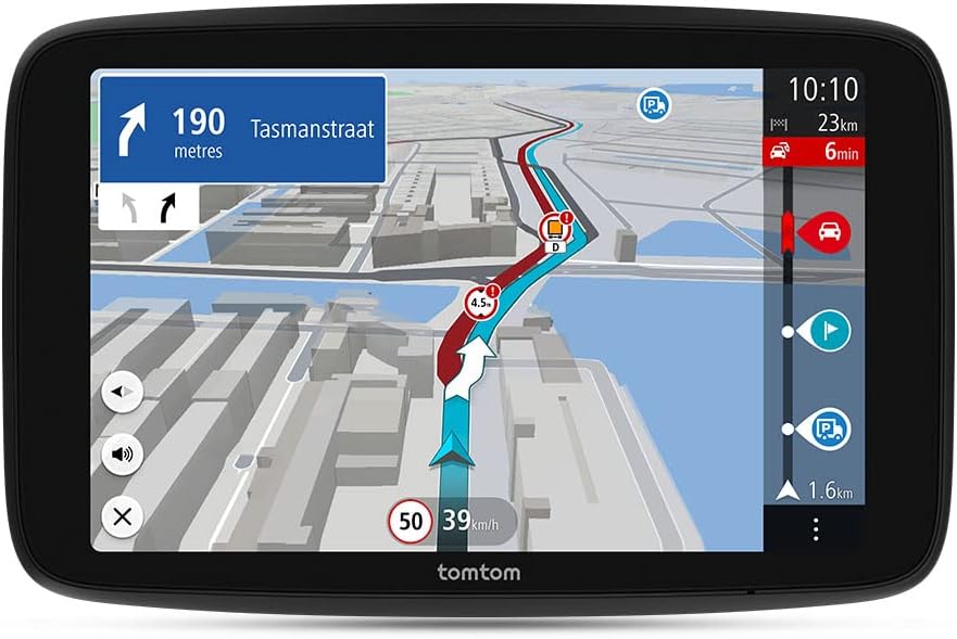 TomTom GO Expert Plus navegador para camiones (pantalla de 7 pulgadas, rutas y puntos de interés para vehículos grandes, TomTom Traffic incluido, mapas del mundo, alertas de restricciones en tiempo real)