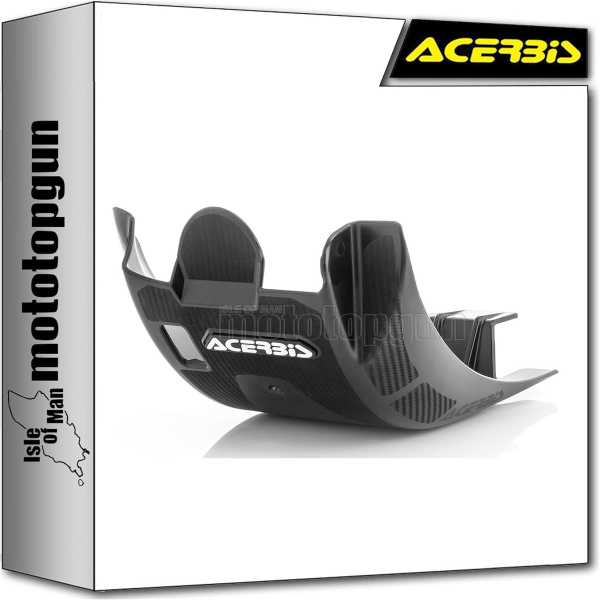 Cubre cárter enduro Acerbis 0023290.090 negro compatible con Honda CRF 250 R 2018 mototopgun