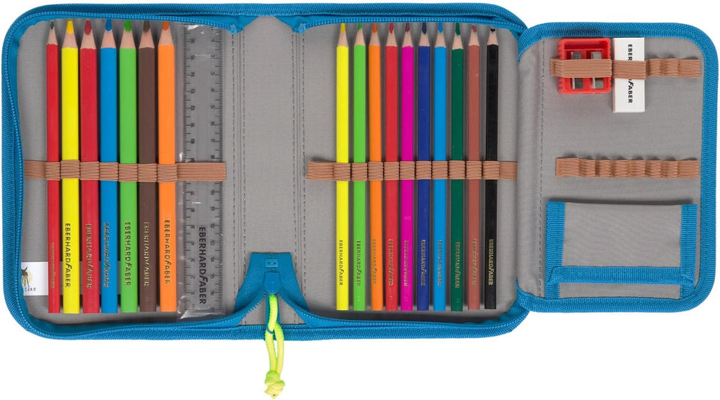 LÄSSIG Set de mochila escolar de 7 piezas para niños/School Set Boxy Unique Negro