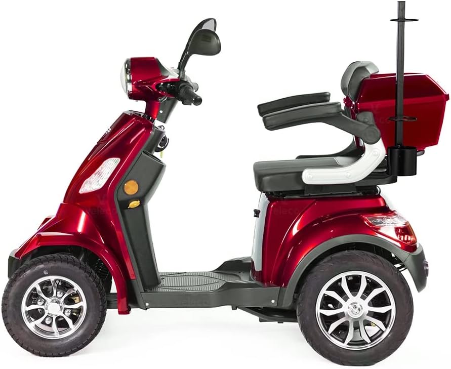 VELECO Scooter eléctrico para personas mayores de 4 ruedas 1000W FASTER