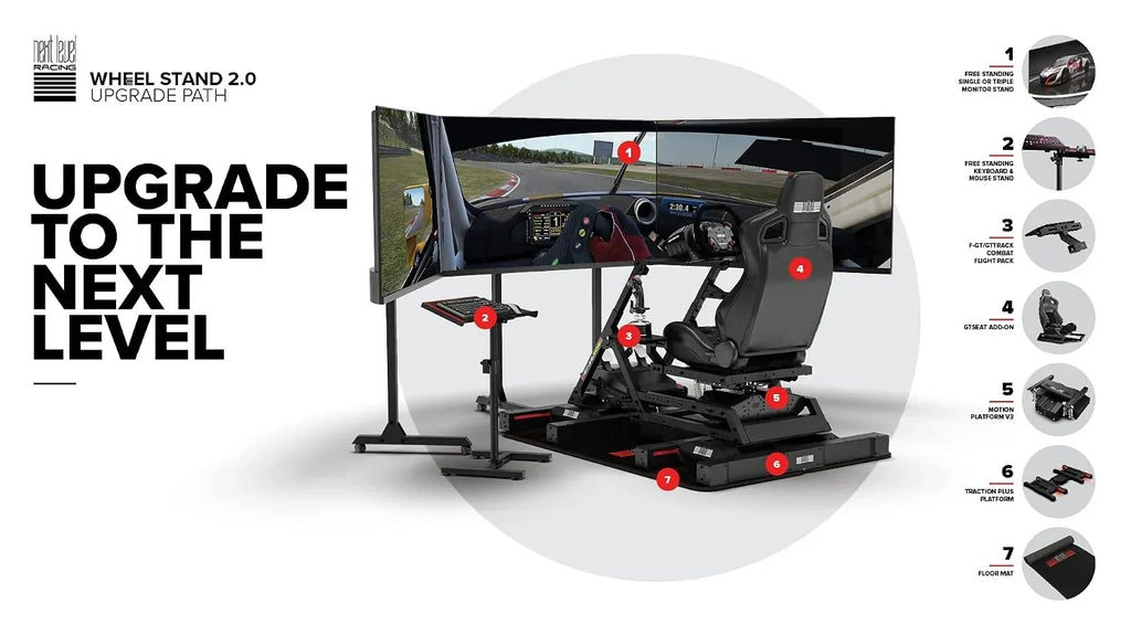 Soporte para volante de carreras Wheel Stand 2.0 compatible con volantes y pedales, diseño plegable para simulación de carreras