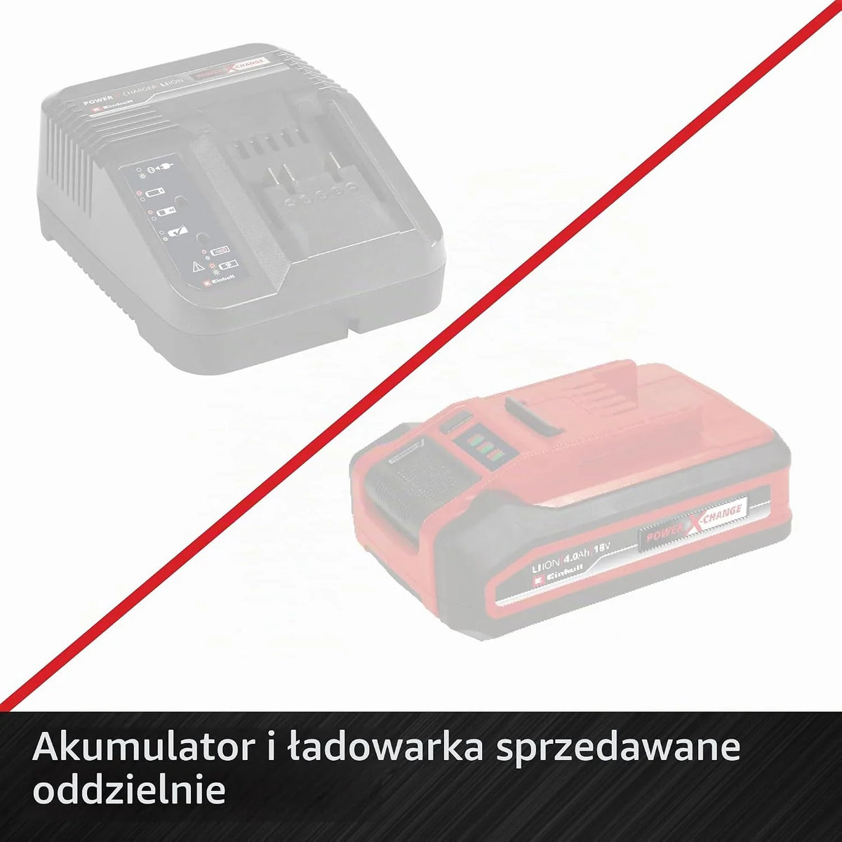 Einhell Kompresor akumulatorowy TE-AC 18/75 Li OF-Solo Power X-Change (18 V, maks. 8 bar, 5 l zbiornik, moc ssania 75 l/min, 2 manometry, bezolejowy, bez akumulatora)