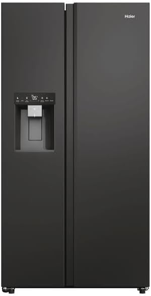 Frigorífico americano Haier HSW79F18DIPT I Frigorífico Side by Side con dispensador de hielo, Total No Frost, Wi-Fi y App I 177,5 x 90,5 x 72,6 cm I 601 L de capacidad útil y conexión a toma de agua