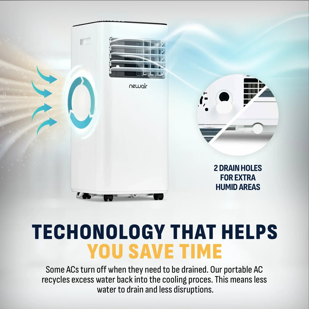 Aire acondicionado portátil compacto Newair® 2025 – 10 000 BTU