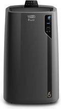 Pingüino PACEL112 Silent, aire acondicionado portátil silencioso con tecnología Eco Real Feel y Cool Surround, función deshumidificadora, 2.9 kW, 63 dB, plástico, negro, clase A, hasta 110 m³
