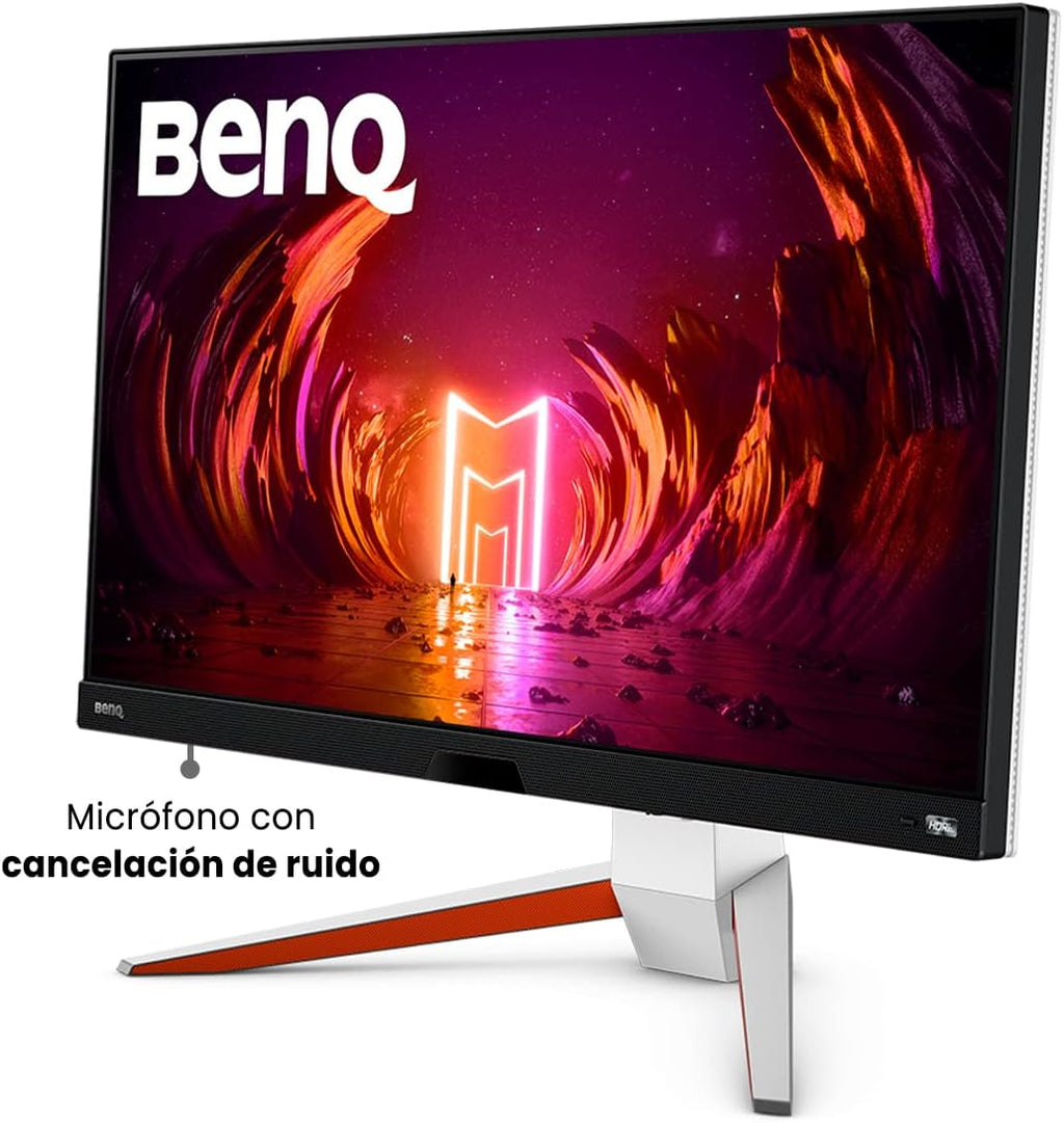 Monitor Gaming BenQ MOBIUZ EX2710U 4K (27 pulgadas, IPS, 144 Hz, 1 ms, HDR 600, HDMI 2.1, ancho de banda completo de 48 Gbps, compatible con VRR para PS5, control remoto)