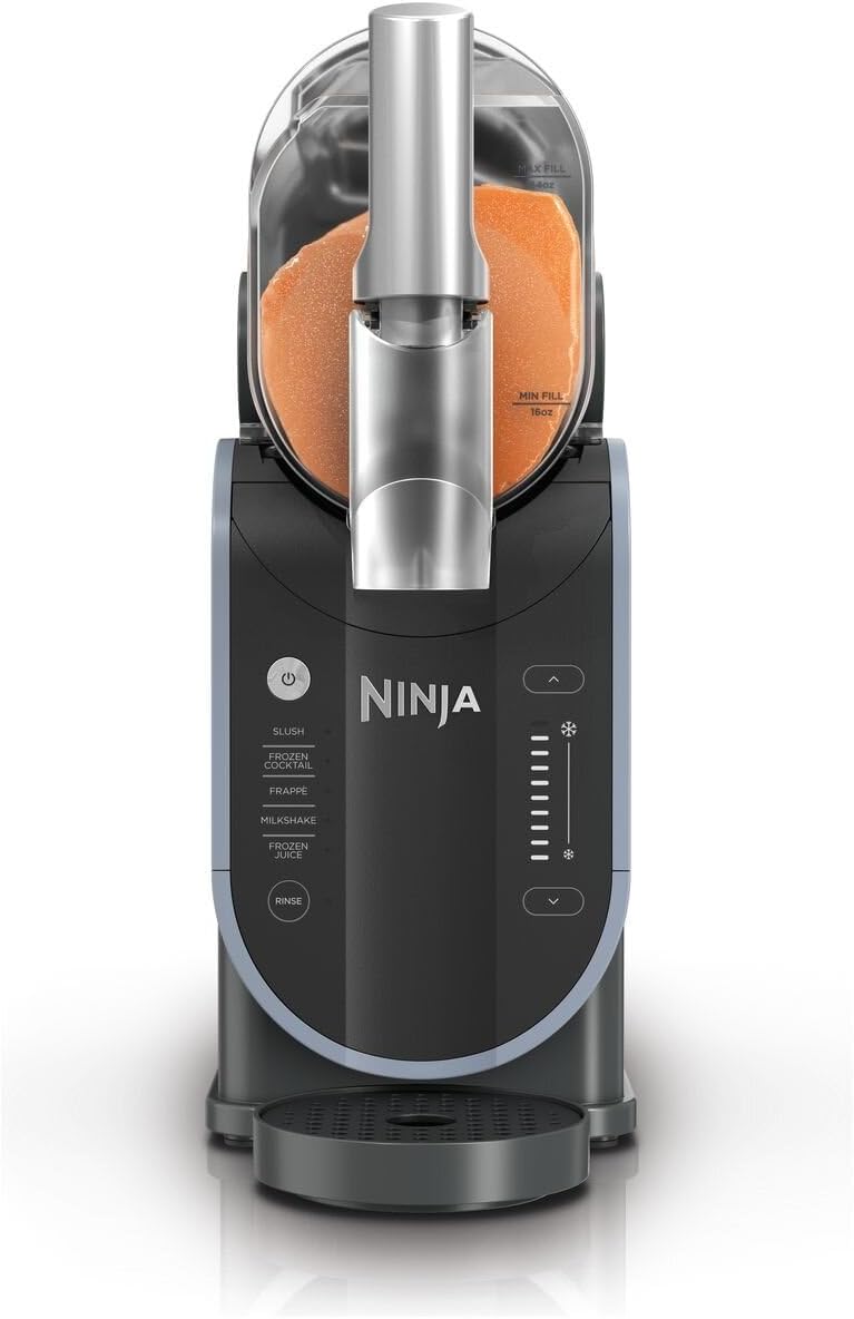 Ninja SLUSHi Máquina para bebidas congeladas, para granizados, cócteles congelados, frappés, batidos y zumos congelados, sin necesidad de hielo ni preparación, tecnología WhisperChill, 1,9 l
