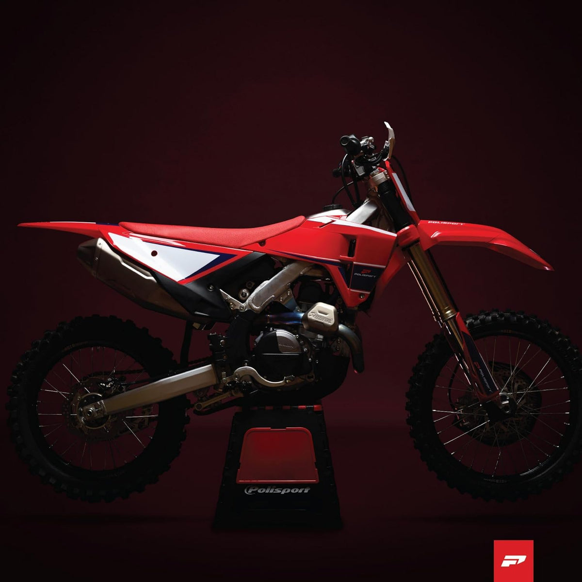 POLISPORT 91617 - Kit de restyling para Honda CRF 250R 22'-24' y CRF 450R 21'-24' – Calidad y durabilidad garantizadas, color rojo