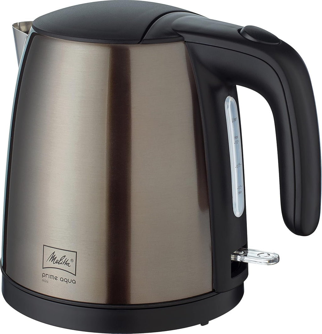 Melitta AromaFresh - Cafetera de filtro - con jarra de cristal - molinillo integrado - función de temporizador - 10 tazas - Negro puro