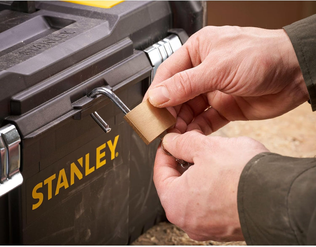 Caja de herramientas STANLEY Essential (19 pulgadas), solución de almacenamiento duradera con bandeja extraíble y organizadores, caja de herramientas portátil, para el almacenamiento de piezas y herramientas, STST1-75521