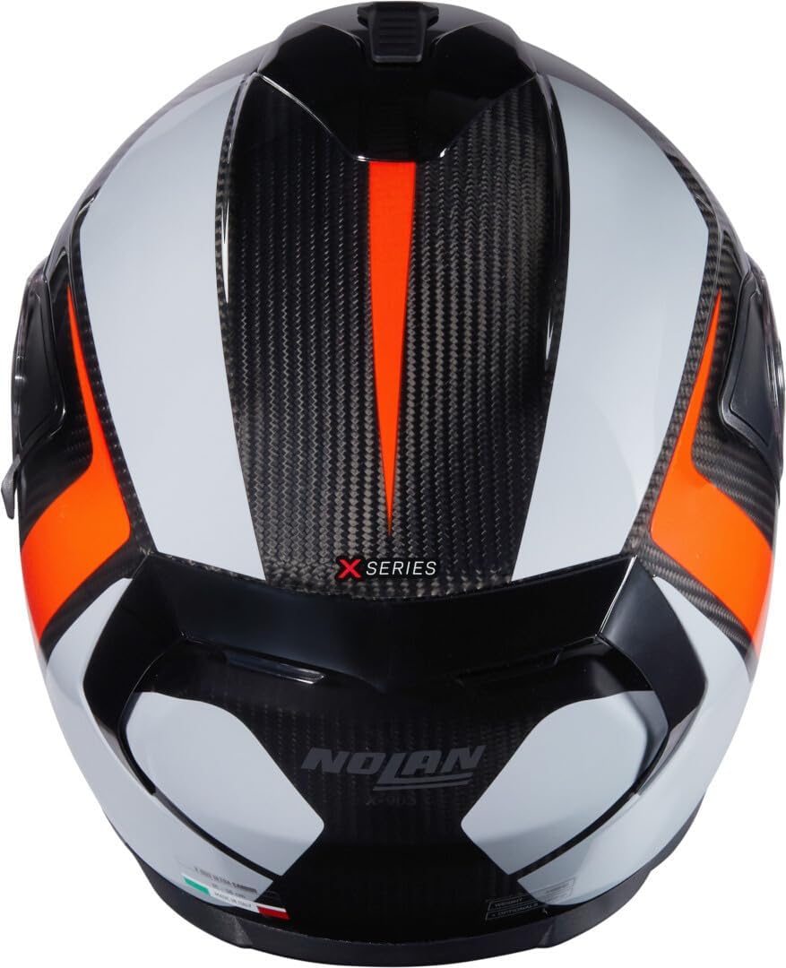 Casco Nolan X-903 Ultra Carbon Intrigo N-COM, negro/gris/naranja, M (58)