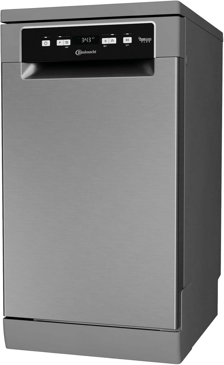 Bauknecht BK6FC11BS7A0X Lavavajillas totalmente integrable (45 cm)/ ActiveDry/Programa con sensor/PowerClean/Bandeja para cubiertos/Programa de higiene/Protección total contra el agua/Multizona/Inicio diferido