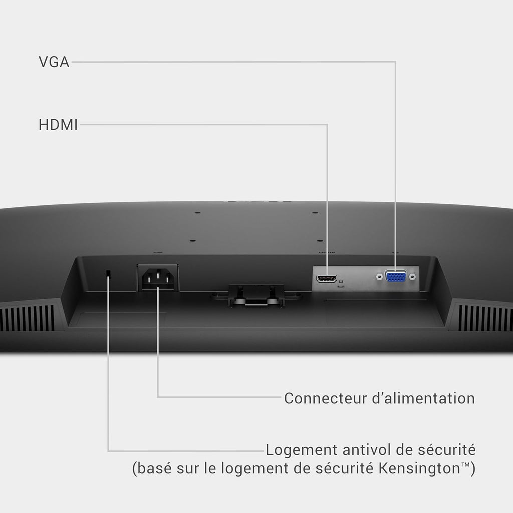 Monitor Dell 27 - SE2725HM, Full HD (1920x1080), 100Hz, IPS, 5ms, VESA (100x100mm), HDMI, VGA, garantía de 3 años, negro
