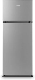 Gorenje RF414EPS4 lodówka dwudrzwiowa z zamrażarką na górze, 165 l, zamrażarka 41 litrów, oświetlenie wewnętrzne LED, klasa efektywności energetycznej E, 143,6 cm x 55 cm, srebrna