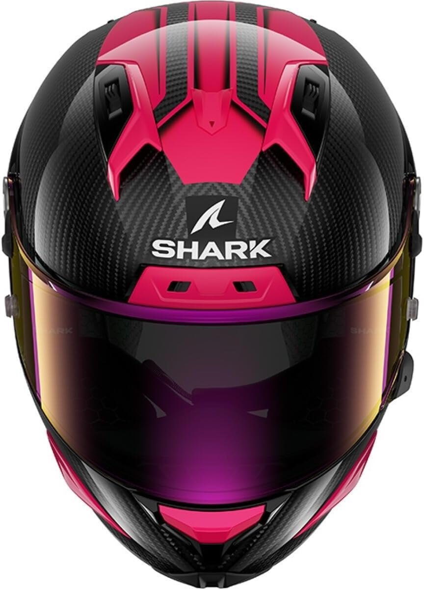 Shark, Casco Moto Integral AERON CARBON SKIN Violeta Azul DVB