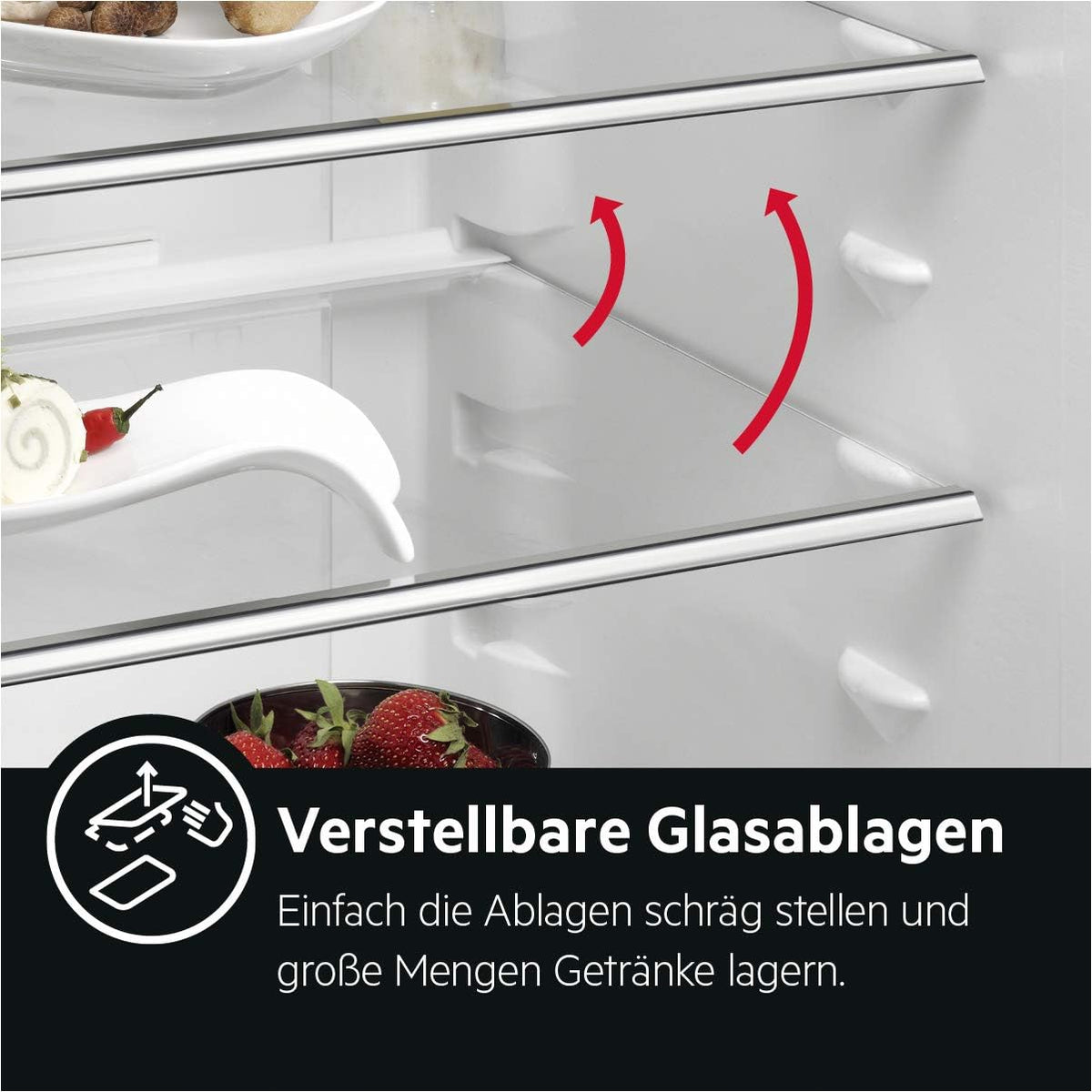 Frigorífico integrable AEG TSK5O881ES / 880 mm / 142 L / Puerta deslizante / E