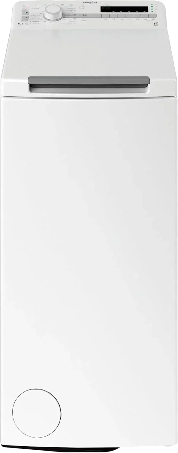 Whirlpool - Lavadora de carga superior 6,5 kg TDLR 65230SS EU/N blanco, 1200 rpm, tecnología 6th sense y freshcare, motor universal, eficiencia NEL D
