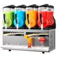 Máquina de granizados VEVOR 4 x 12 L, fabricante de granizados de 1650 W (no necesita hielo), máquina eléctrica para margaritas con función de autolimpieza, adecuada para margaritas granizadas, frappés, batidos y licuados