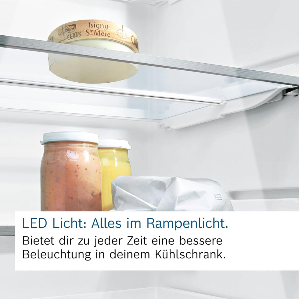 Congelador Bosch GSN54AWCV Serie 6 XXL, 176 x 70 cm extra ancho, 327 L, NoFrost sin necesidad de descongelar, iluminación LED uniforme, BigBox con espacio para alimentos congelados grandes, blanco