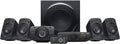 Sistema de sonido 5.1 Logitech Z906, altavoces con sonido envolvente de 1000 vatios, THX, múltiples entradas de audio, mando a distancia, enchufe UE, PC/PS4/Xbox/equipo estéreo/TV/smartphone/tableta - Negro