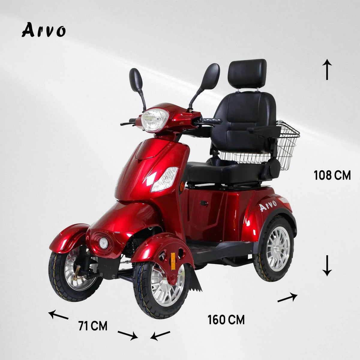 Arvo Seniorenmobil P400 Rojo